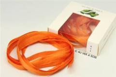 Rubans de soie - 4 mm - 3m - 612 Orange